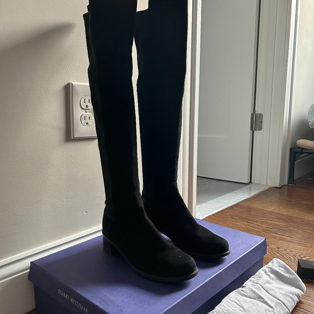 Stuart Weitzman Reserve Block Heel Boot Size 6.0m… - image 3